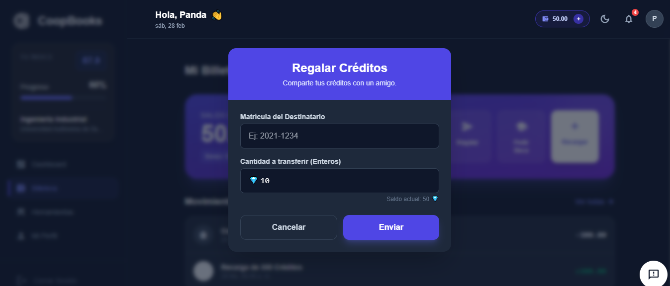 Regalar Créditos